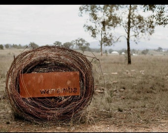 Corten (Rusted) Steel Custom Made Laser Cut House Signs