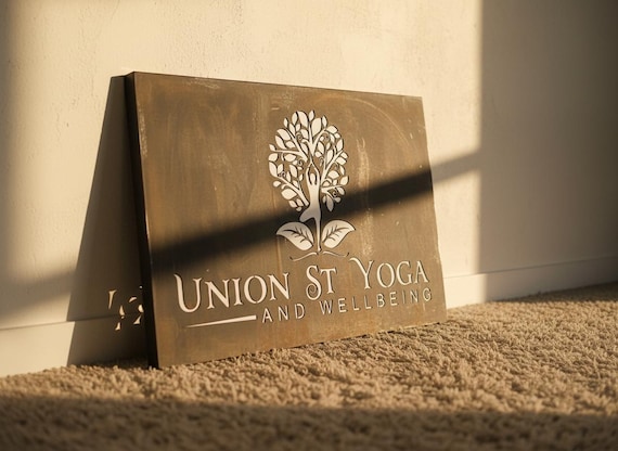 Corten Steel LED Sign: Rusted Metal, Custom Business Plaque