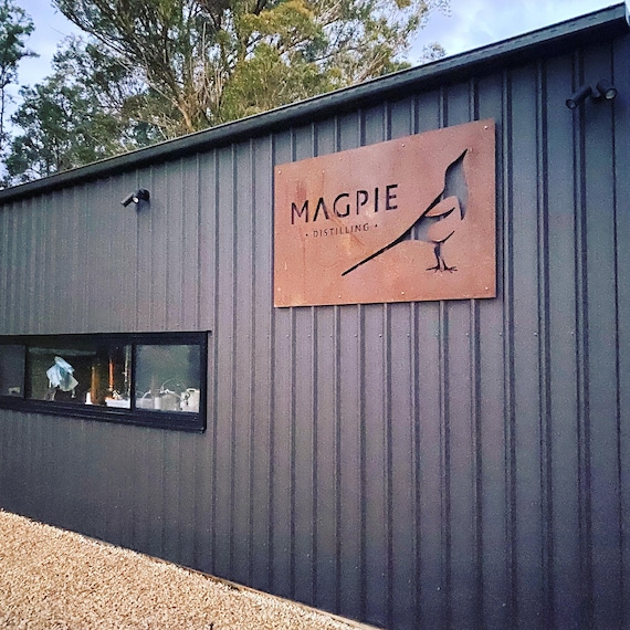 Custom Barn Sign in Corten Steel, Durable Laser Cut Outdoor Plaque