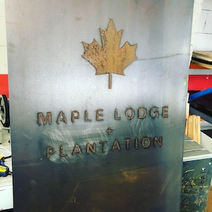 3D Corten Letters - Corten (Rusted) Steel Custom Made Laser Cut House Signs, Made to Order