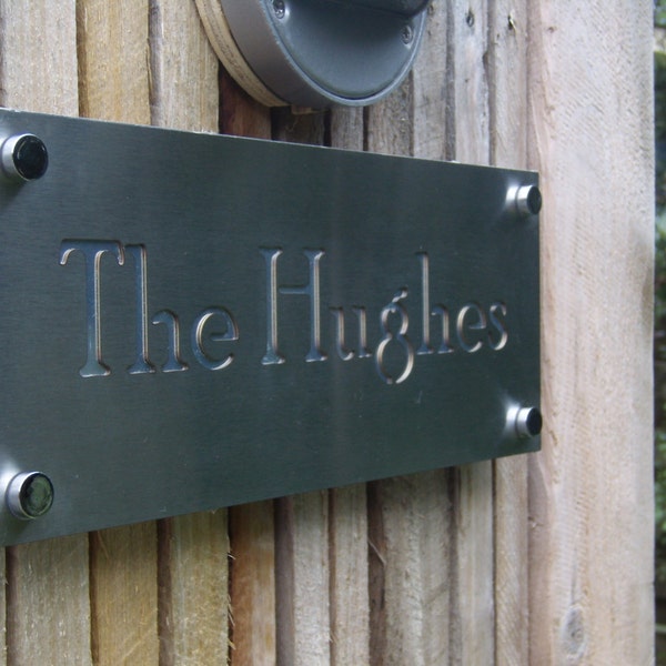 Stainless Steel Custom Made Laser Cut House Signs, Numbers and Plaques