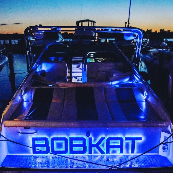 Illuminated Yacht Boat Letters Custom Made to Order - All Marine Applications