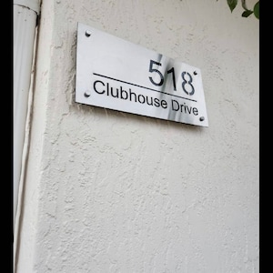 Stainless Steel Custom Made Laser Cut House Signs, Numbers and Plaques