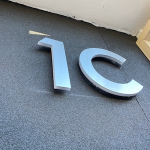 Laser Cut Stainless Steel Custom Made Laser Cut LED House Numbers