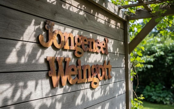 Corten Steel Sign, Rustic House Numbers with Floating Effect