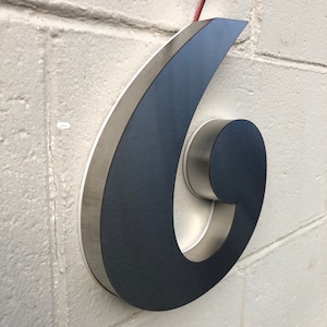 3D Laser Cut Stainless Steel Custom Made Laser Cut LED House Numbers