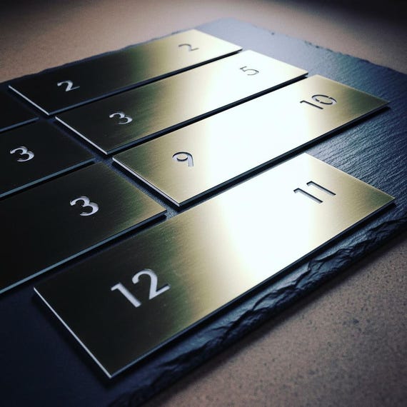 Custom Business Sign - Laser Cut Brass Plaque in Any Size