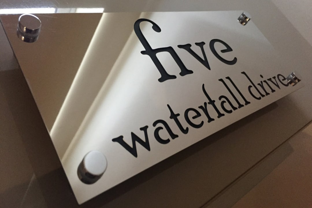 Mirror Finish Stainless Steel House Sign: Custom Laser Cut Plaque - Etsy