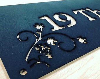 Steel Custom Made Laser Cut House Signs, Numbers and Plaques