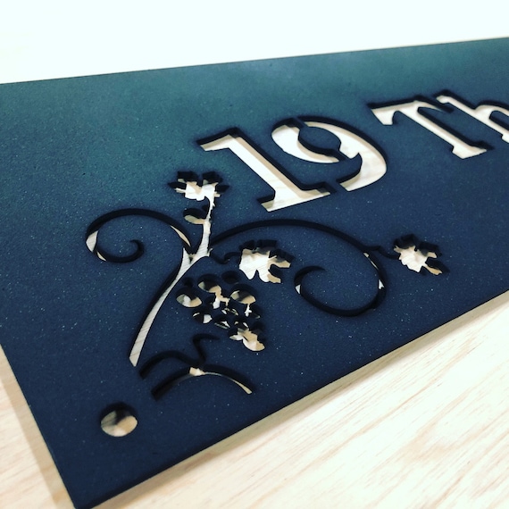 Steel Custom Made Laser Cut House Signs, Numbers and Plaques