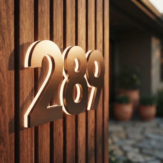 LED House Numbers Custom Made