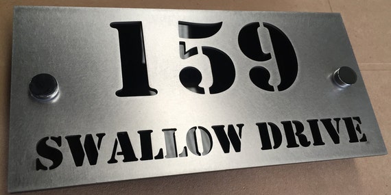 Custom Made Laser Cut House Signs, Numbers and Plaques
