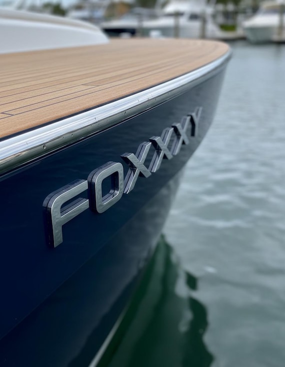 Boat Letter 3D Yacht Letters Custom - All Marine Applications - A316 Steel