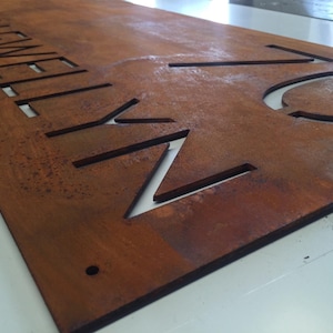 Custom House Sign, Modern Outdoor in Stainless Steel or Mirror