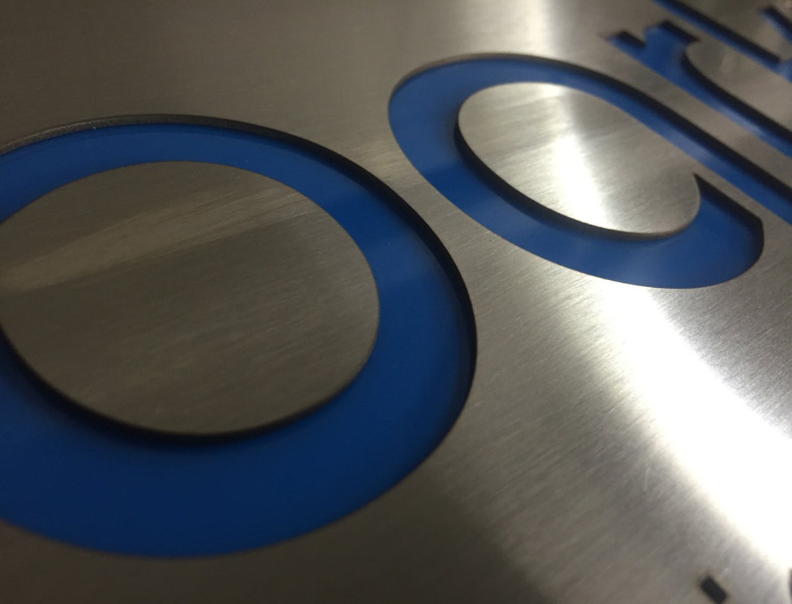 Stainless Steel and Perspex Custom Made Business Signs - Etsy