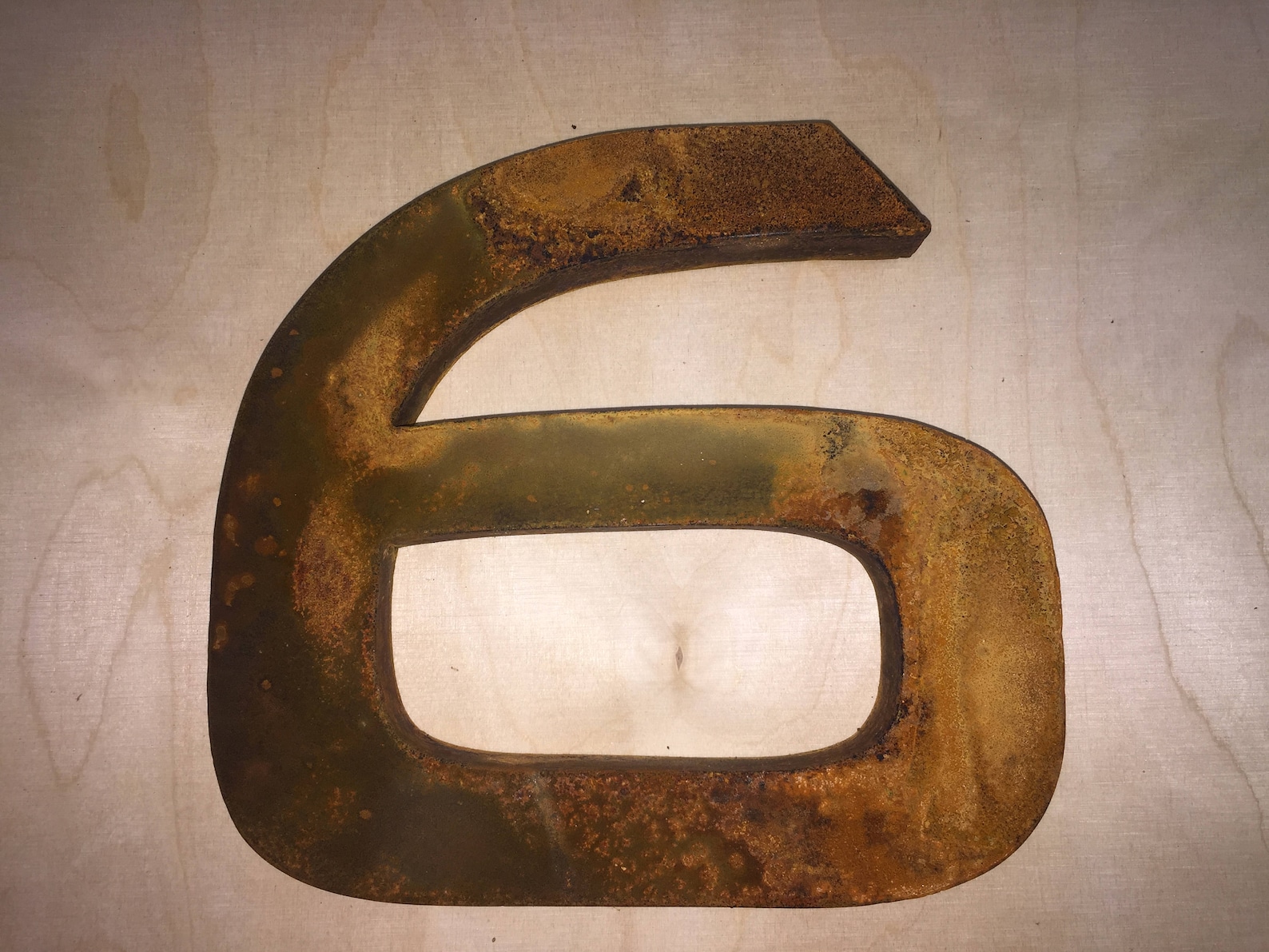 3D Rusted Corten Steel Letter or Number - 200mm Tall - Etsy