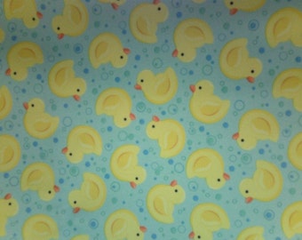 Dresser top diaper changing pad cover w ducklings, made of waterproof PUL fabric, ready to ship