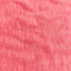 Knotted baby gown (tie bottom) with or without mitten cuff, coral chambray stretch fabric with three sizes to choose from