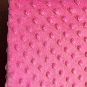 Pink Minky Dot Changing Pad Cover: Fitted Baby Diaper Cover