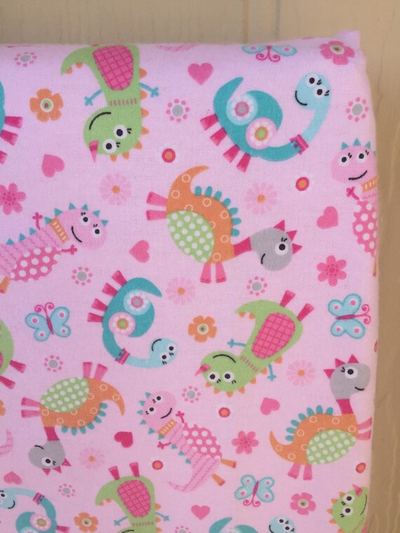 Pink Dinosaur Dresser Top Diaper Changing Pad Cover Free Etsy
