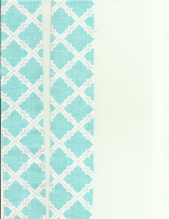 Adjustable Crib Skirt 20 Inch Drop Crib Skirt Teal And Gray Etsy