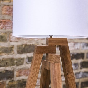 Modern Table Lamp with Shade. "Skyline Lamp" Architectural Design