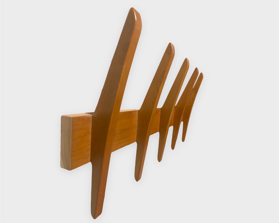 Mid Century Modern Coat Rack With Four Six and Eight Hooks. Etsy