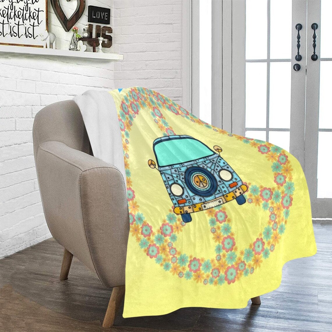 Micro Fleece Life Is Good Blanket Etsy