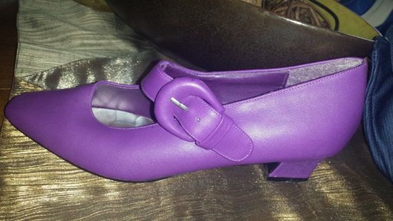 purple mary jane heels