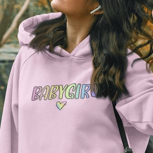 Babygirl Pastel Heart - Unisex Heavy Blend Hooded Sweatshirt