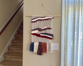 Macrame Wall Hanging with Accent Yarn