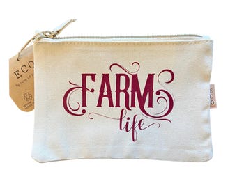 Vida en la granja/Bolsa ecológica/Reutilizable/Bolsa de lona/Granja