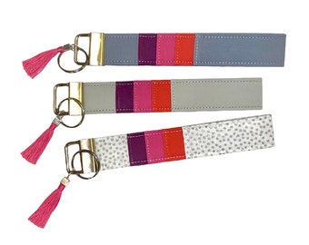 Llavero de patchwork: letras opcionales/Beautycounter/b/Better Beauty/llavero/regalo/regalo navideño