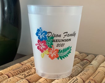 Personalized Frosted 16oz Reunion Cups, Multi-Color Imprint