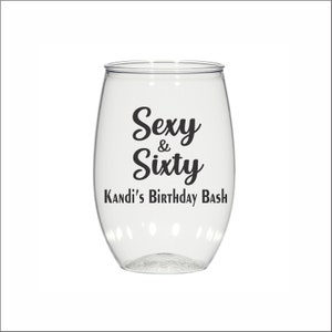 Sexy 60th Birthday Wine Glasses - Etsy