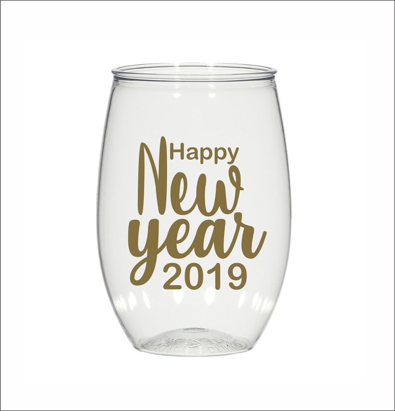 16 oz Personalized plastic Stemless Wine glasses custom Etsy