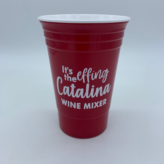 Catalina Wine Mixer Personalized Red Party Cups, Plastic Double Walled Red  Party Cup, Favors, Stadium Cups, Football Cups, Tailgate Beer 