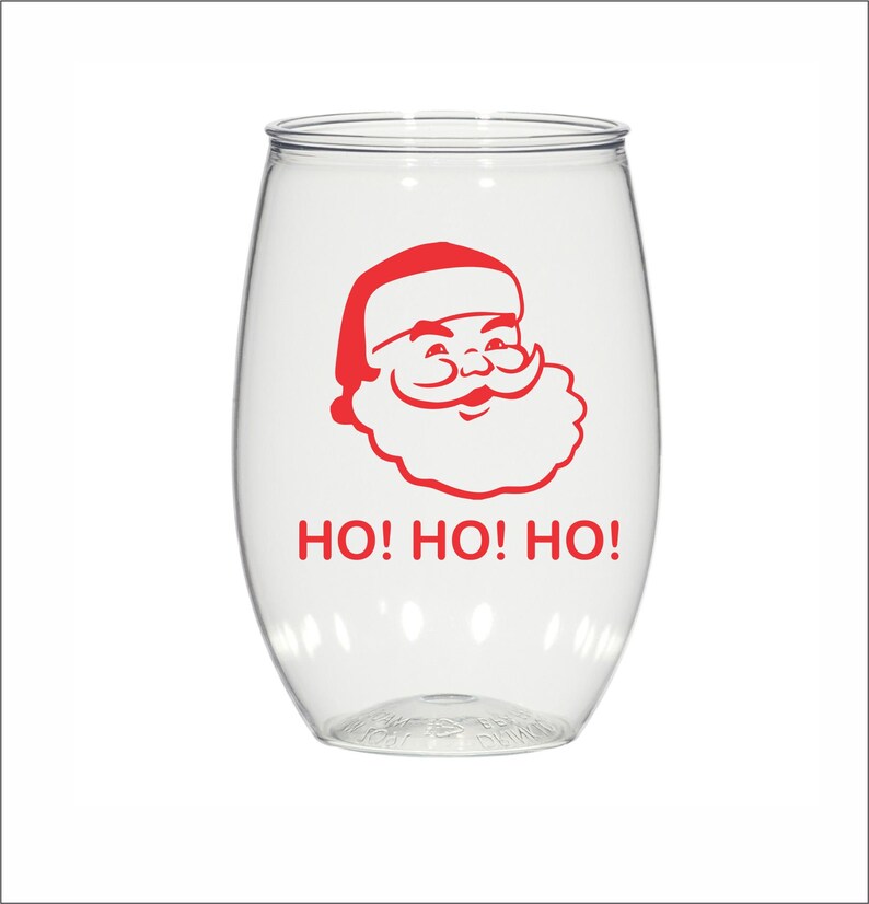 16 Oz Personalized Plastic Stemless Wine Glasses Custom Etsy