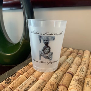 16oz Frost flex personalized cups, housewarming, monogrammed, weddings, showers, destination cups, photograph cups, photo cup, custom design