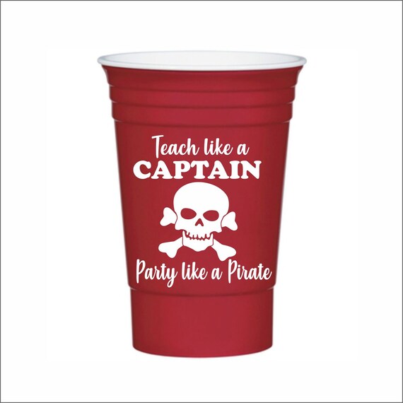 Personalized Red Party Cup, Plastic Double Walled Cup, Party