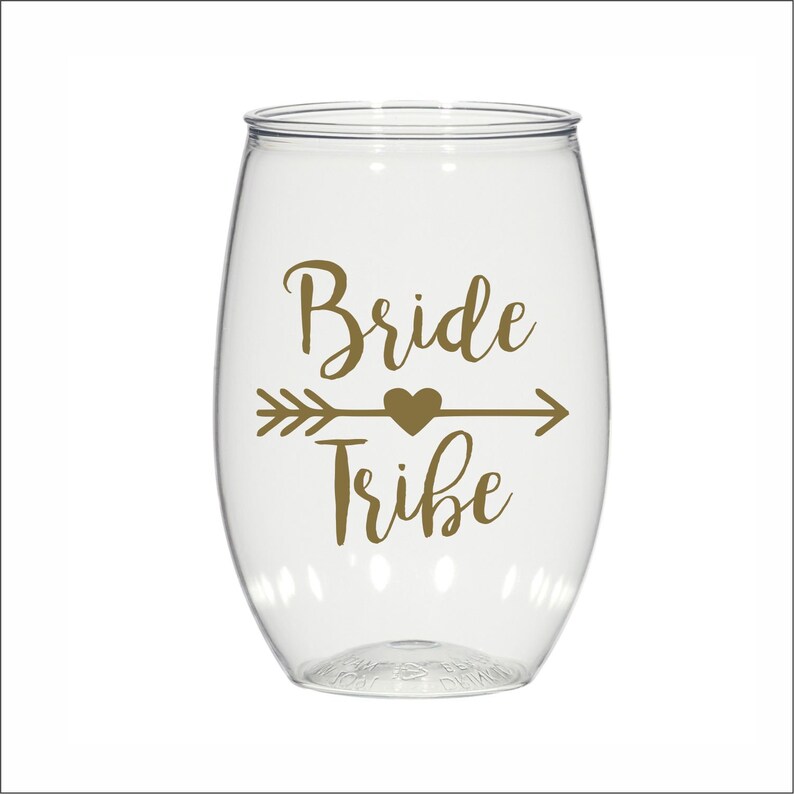 16 oz Personalized plastic Stemless Wine glasses custom Etsy