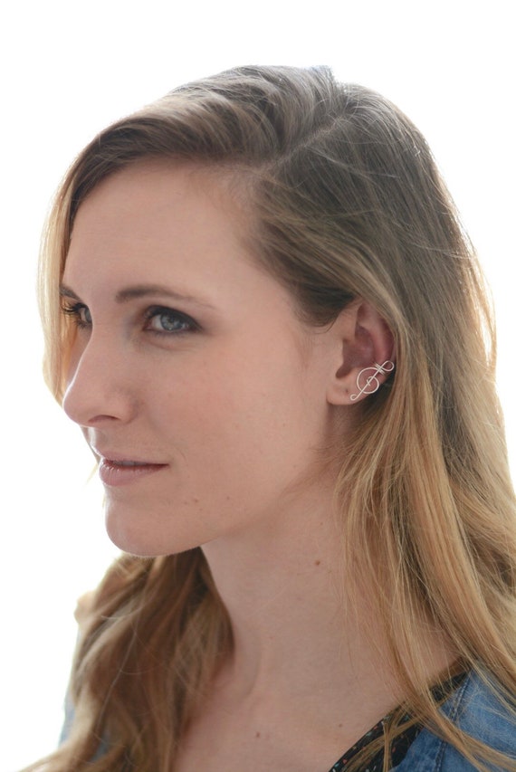 Ear Cuff Silver Treble Clef No Piercing Wire Earcuff Cartilage Earrings Best Seller at Lannie/'s Design Gift Daughter Music Teacher Friend
