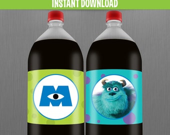 Monsters Inc. Scream Canister Can of Chips Wrapper Instant | Etsy