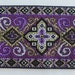 Liturgy Cross Jacquard Trim Jacquard Ribbon Medieval Renaissance trim  Purple~black~Gold~Metallic~1-1/2"