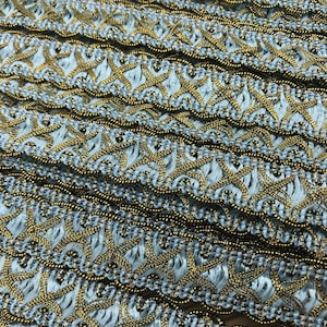 4 Yards Vintage Japan Jacquard Sewing Ribbon 111/16