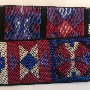 Jacquard Ribbon Trim  Renaissance Fair Costume Trim~Blue~Burgundy~Purple~silver metallic~1&quot;