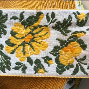 Vintage Jacquard Webband Baumwolle~Rot~Rot~Rot~30mm