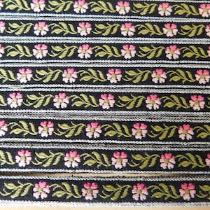 Narrow Jacquard Ribbon Trim Tape~burgundy~metallic silver~SWIRLS~716