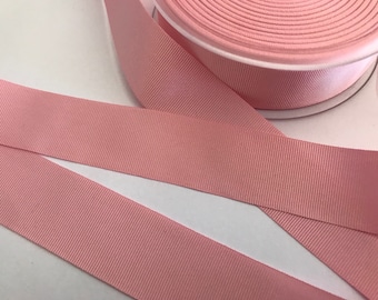 Designer woven french grosgrain ribbon~Renaissance ribbons~PINK~7/8"