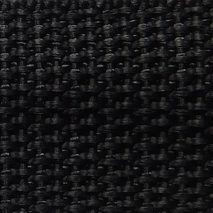 May include: Close-up of a black woven fabric with a textured pattern.